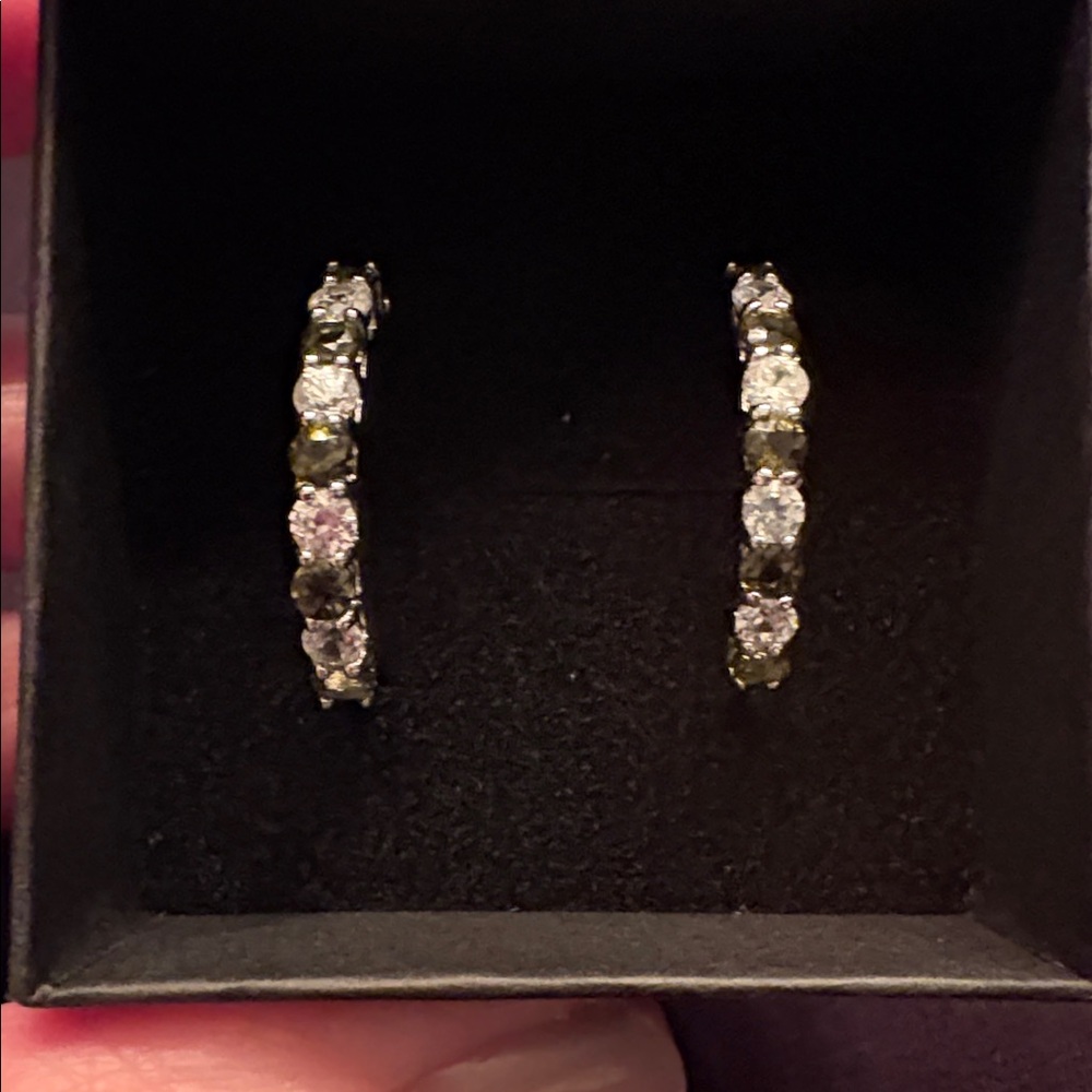 Chrome Diopside Hoops